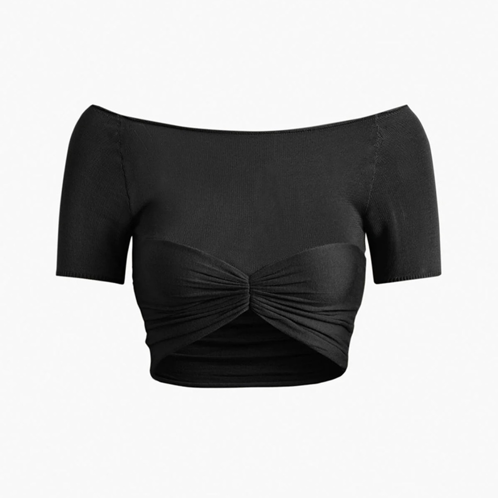 Commense Nostalgia Bow Tie Crop Top